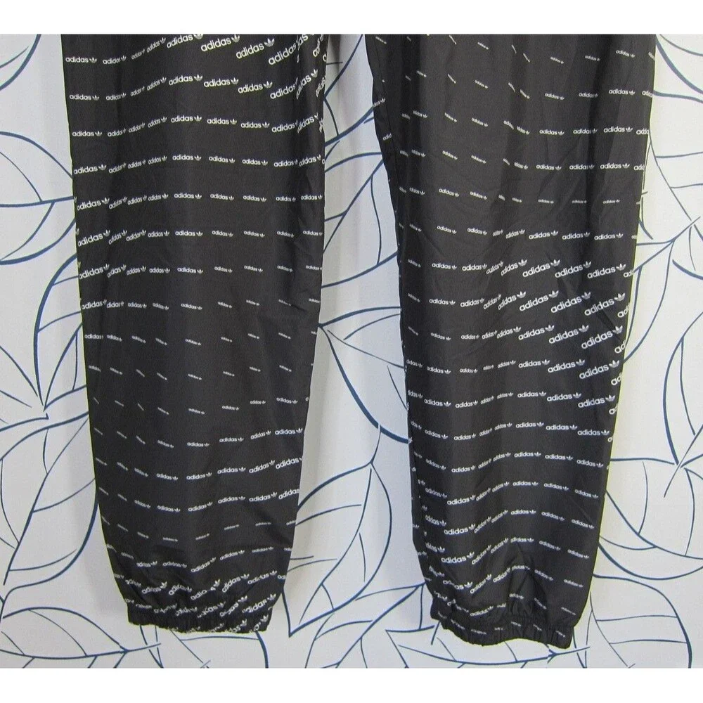 Adidas Originals Men's XL Black Regular Fit Monogram Logo Track Pants H13484 NWT